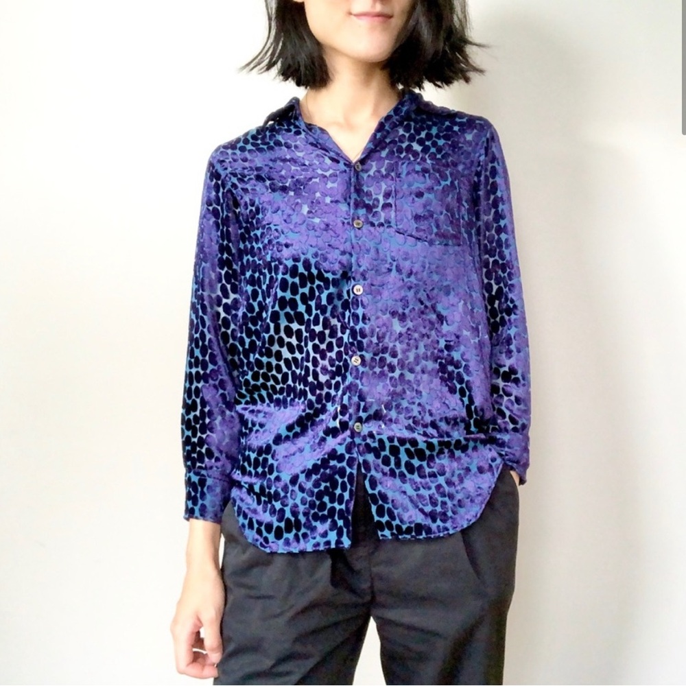 Junta Watanabe x Comme does Garçons velvet shirt